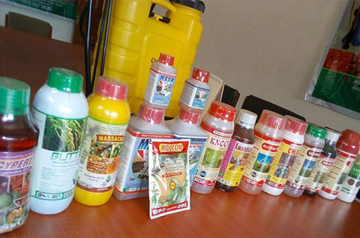 Agricultural chemicals store